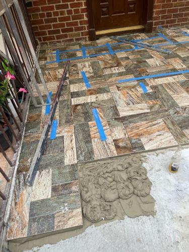 installing tiles outside (5)